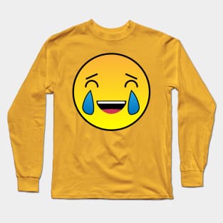 Laughing Tears Emoji Long Sleeve T-Shirt